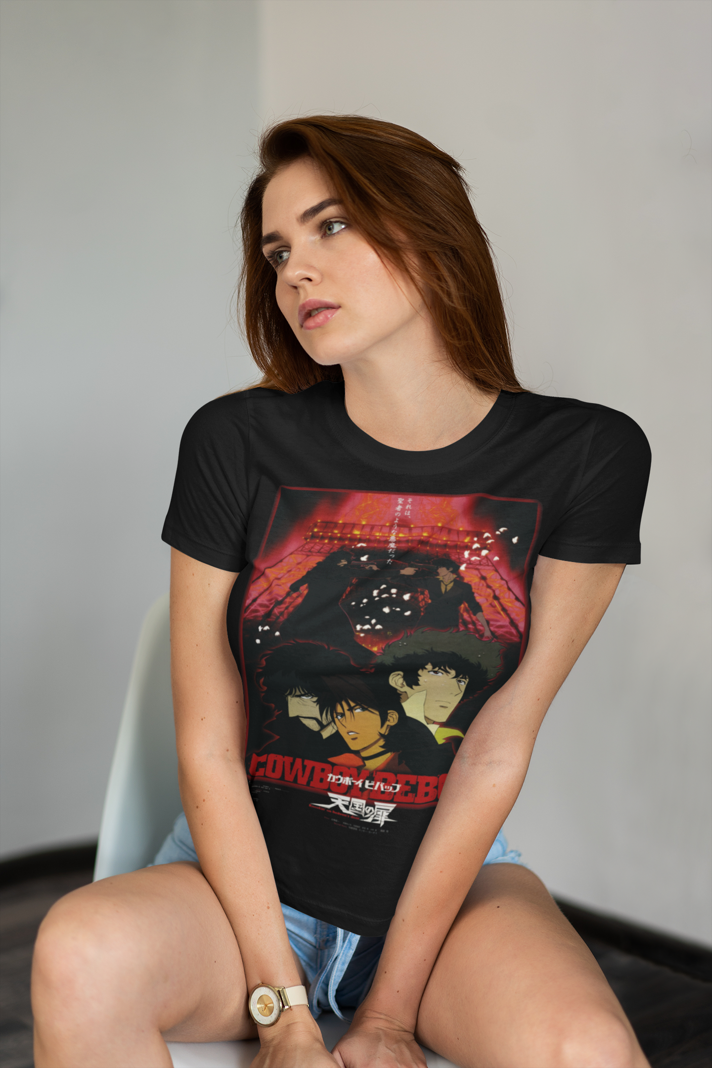 Cowboy Bebop Graphic T-Shirt | Retro Anime Space Cowboy Tee | RetroPunkDesign - Retro Punk Design 