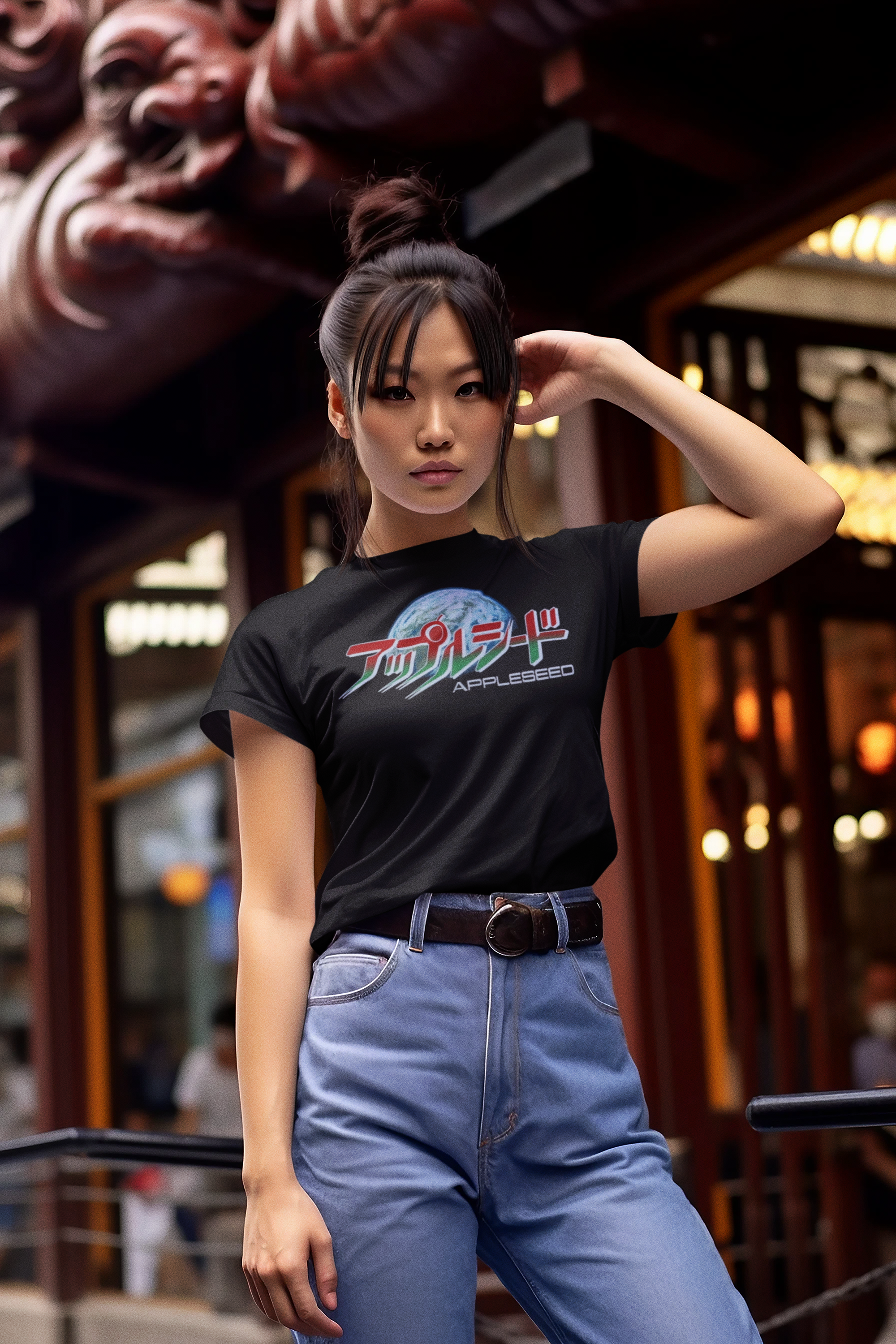 Appleseed Anime Graphic T-Shirt Masamune Shirow Cyberpunk Tee - Retro Punk Design 