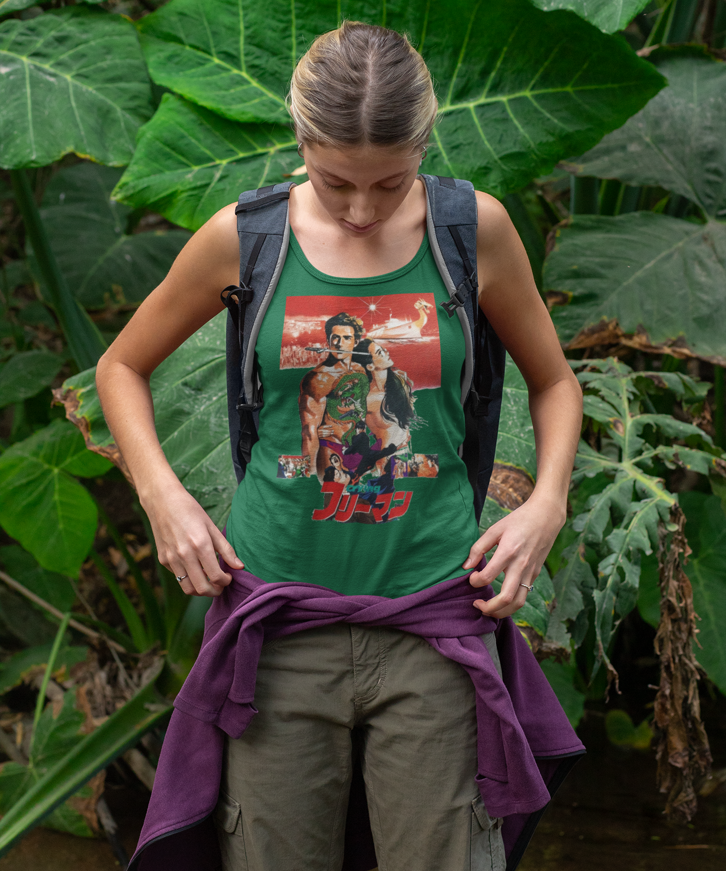 Crying Freeman Tank Top | Retro Anime Assassin Sleeveless Tee | RetroPunkDesign